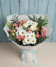 Букет цветов из:  Розы, Лизиантусы и Хризантемы #REPLACE_PRED# Узловая