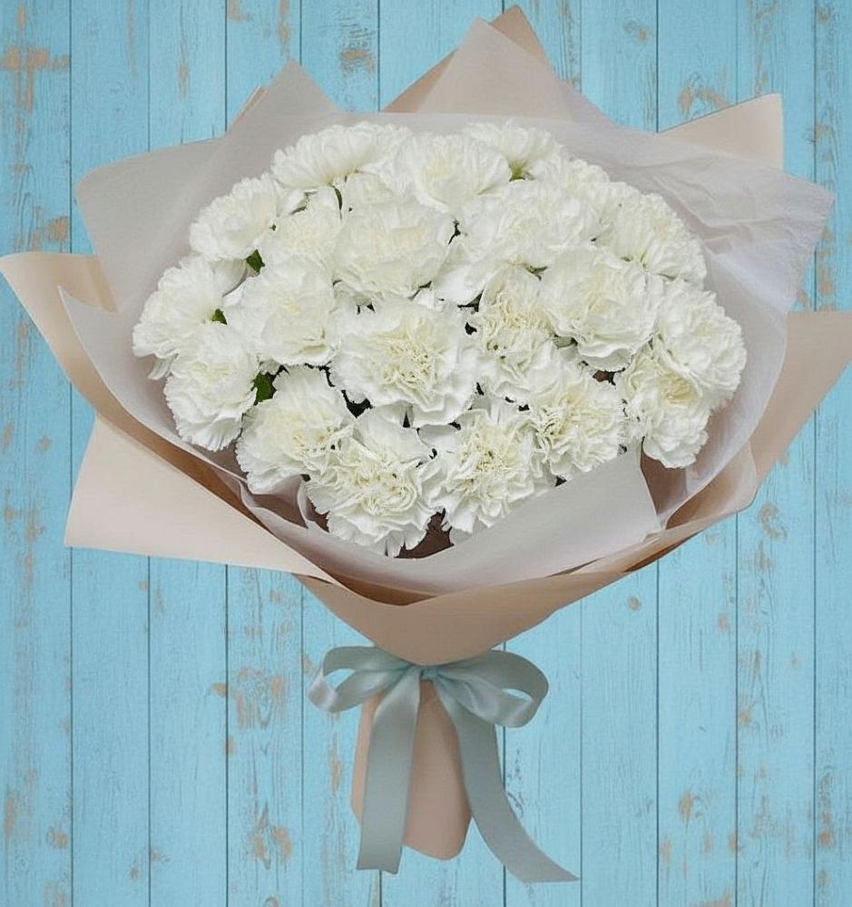 Букет цветов из: Гвоздики в Узловая