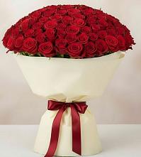 Букет 101 Красная роза Милано в Узловая