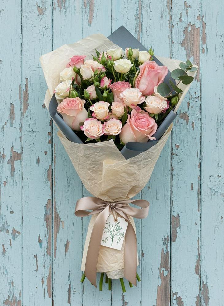 Букет цветов из: Розы в Узловая