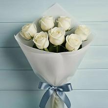 Букет 7 Белых роз Эдлесс Лав #REPLACE_PRED# Узловая