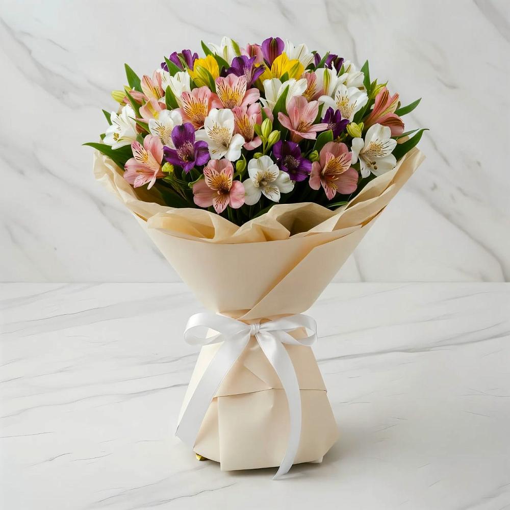 Букет цветов из: Альстромерии в Узловая