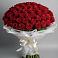 Букет 101 Красная роза Блэк Мэджик в Узловая