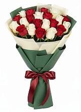 Букет Микс из красных и белых роз #REPLACE_PRED# Узловая