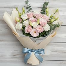 Букет цветов из:  Лизиантусы #REPLACE_PRED# Узловая