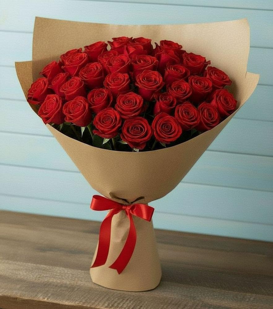Букет Красные розы Милано в Узловая