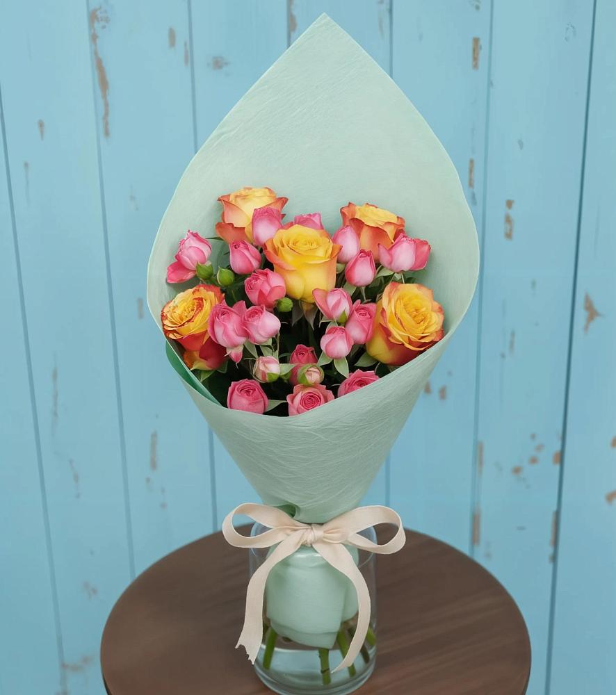 Букет цветов из: Розы в Узловая