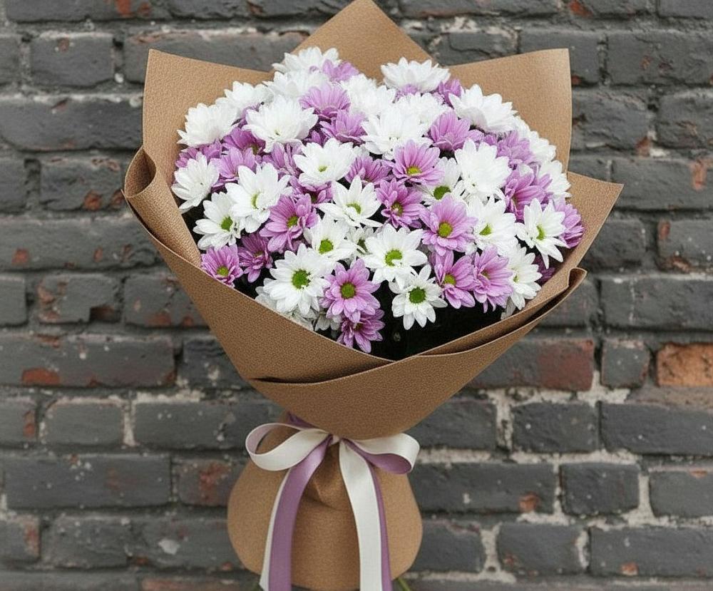 Букет цветов из: Хризантемы в Узловая