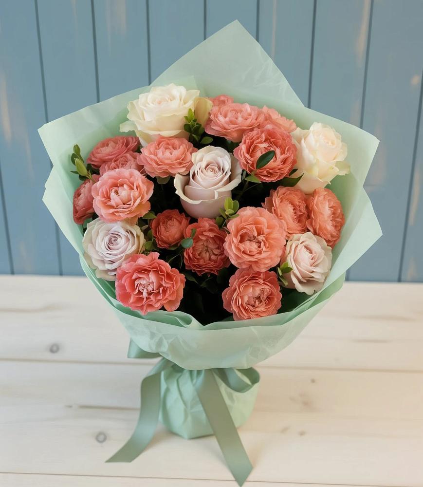 Букет цветов из: Розы в Узловая