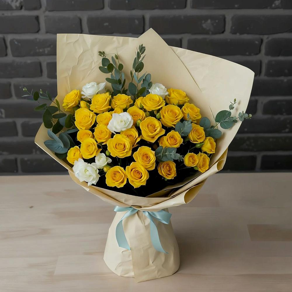 Букет цветов из: Розы в Узловая