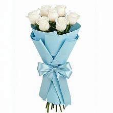 Букет 7 белых роз Проуд в Узловая