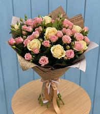 Букет цветов из:  Розы в Узловая