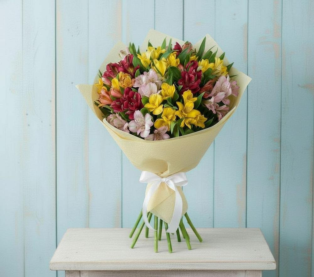 Букет цветов из: Альстромерии в Узловая