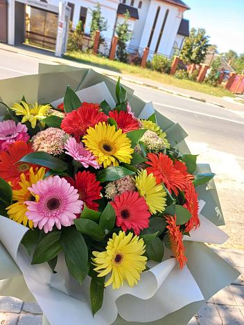 Букет цветов из: Герберы в Узловая