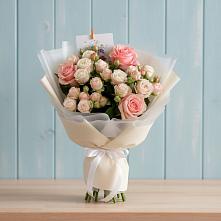 Букет цветов из:  Розы в Узловая