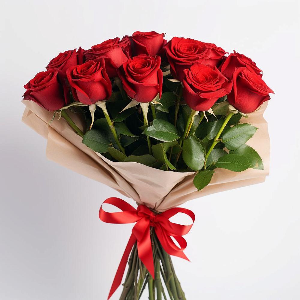 Букет 11 Красных роз Эдлесс Лав в Узловая