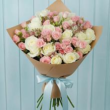 Букет цветов из:  Розы в Узловая