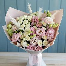 Букет цветов из:  Альстромерии и Розы #REPLACE_PRED# Узловая